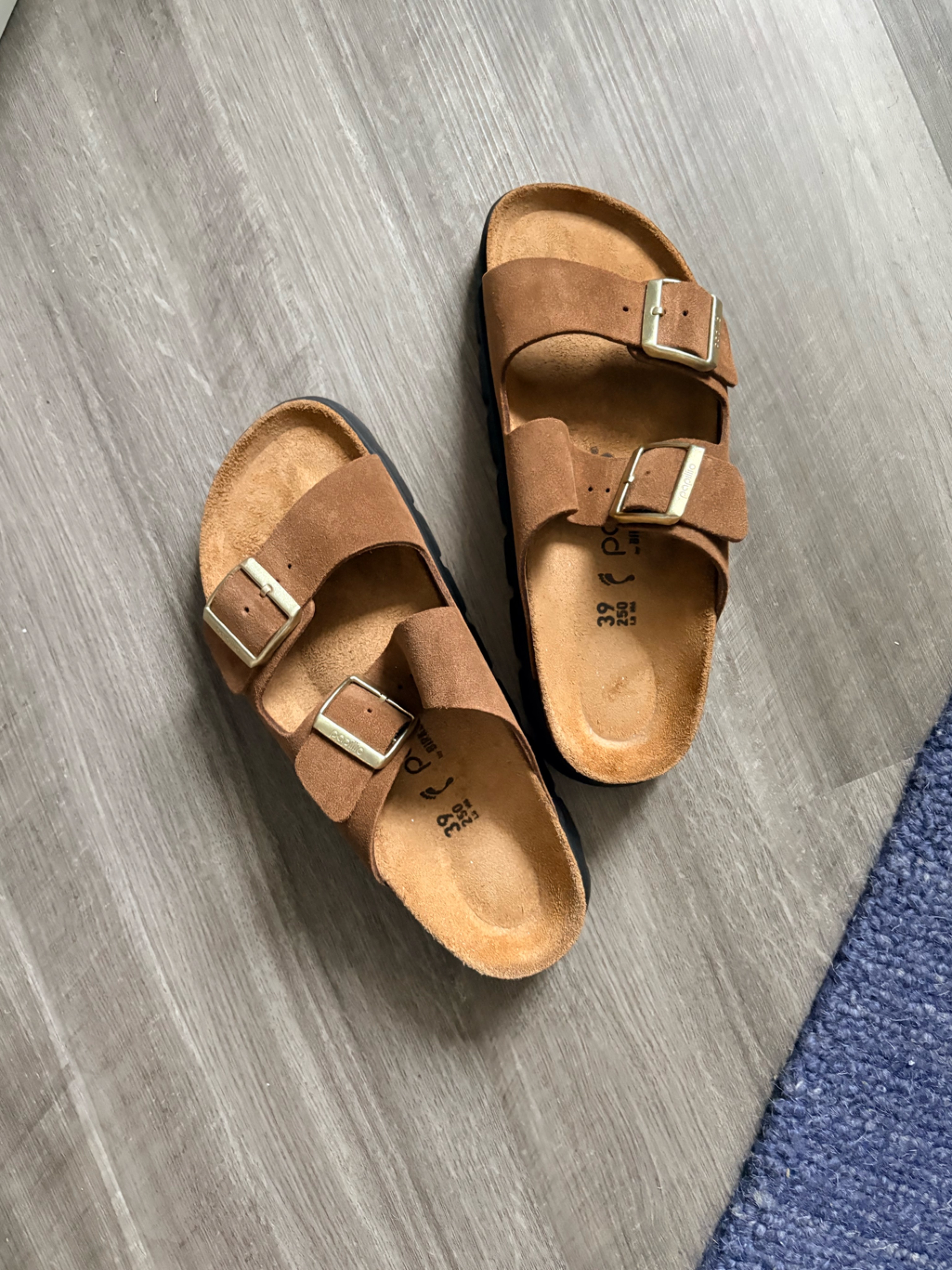 Birkenstock Arizona Chunky In Dark Tea - New Without Box